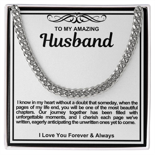 Husband Cuban Link Chain Necklace