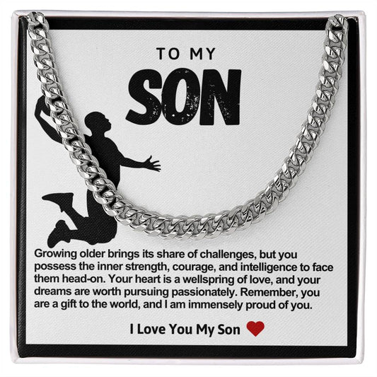 Son Cuban Chain Necklace- Basketball