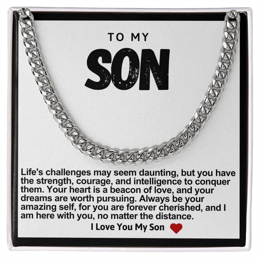 Son Cuban Link Chain - Always Be Your Amazing Self