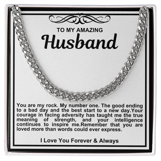 Husband Cuban Link Chain Necklace