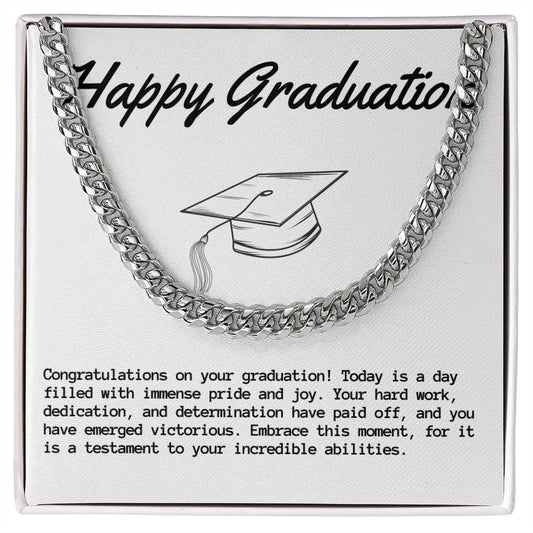 Graduation Cuban Link Chain