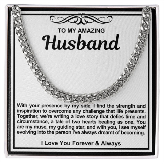 Husband Cuban Link Chain Necklace