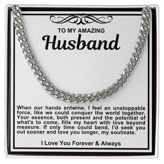 Husband Cuban Link Chain Necklace