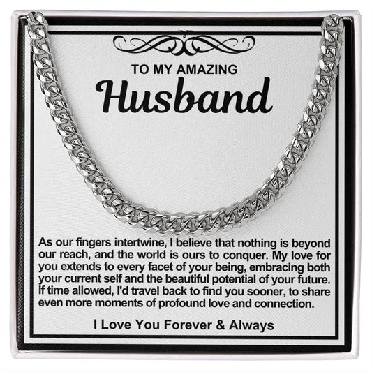 Husband Cuban Link Chain Necklace