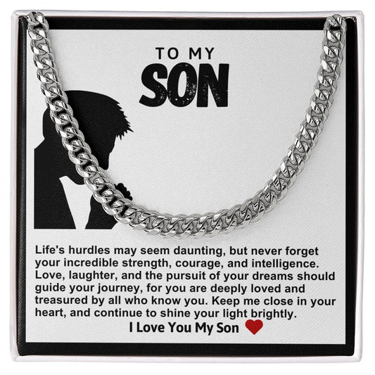 Son Cuban Chain Necklace- Praying Boy