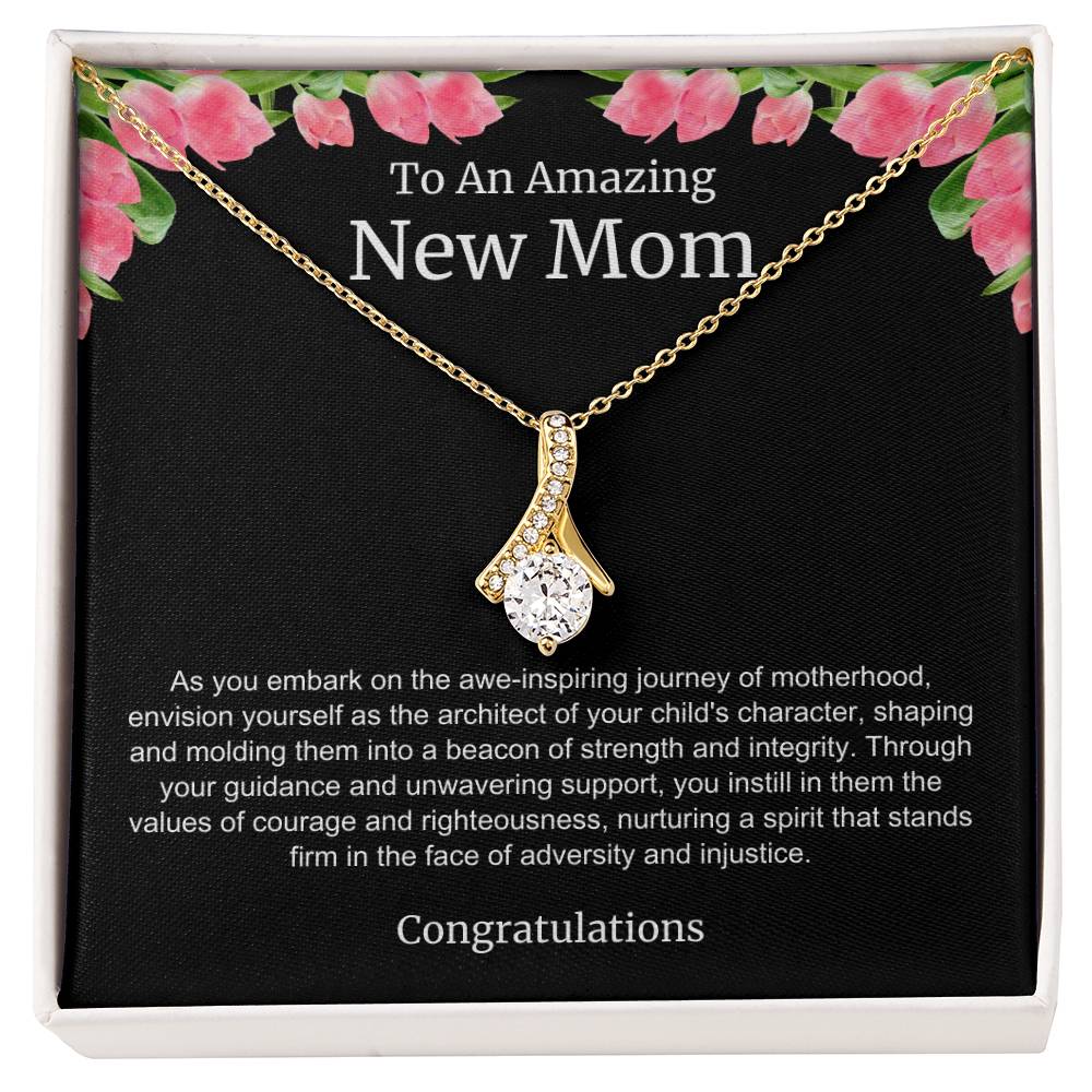 To An Amazing New Mom Alluring Beauty Necklace