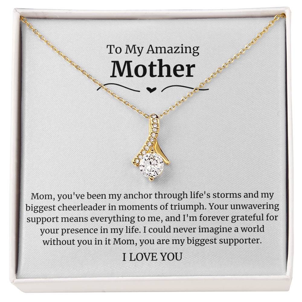 To My Amazing Mother Alluring Beauty Necklace