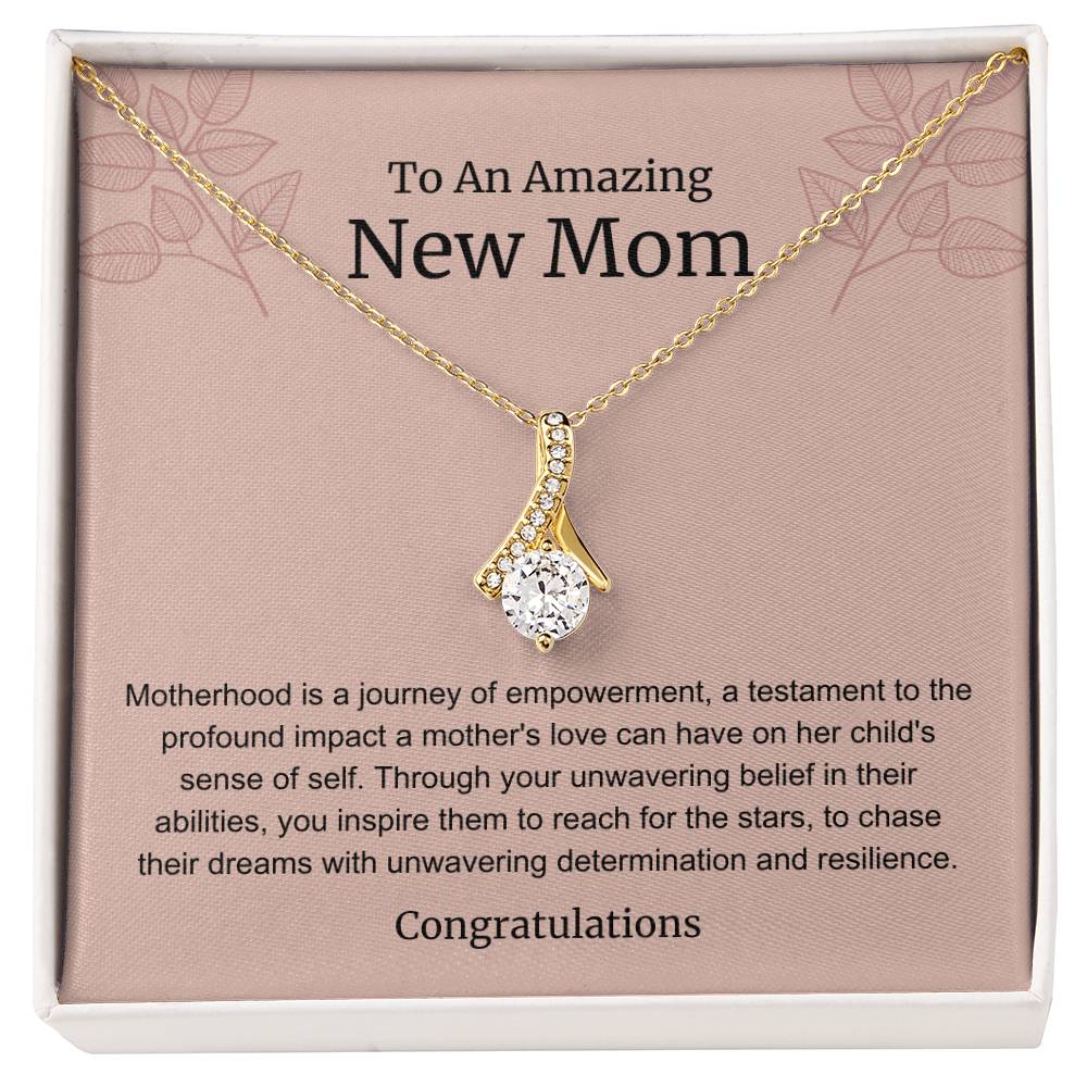 To An Amazing New Mom Alluring Beauty Necklace