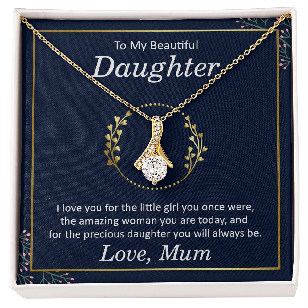 To My Beautiful Daughter Necklace