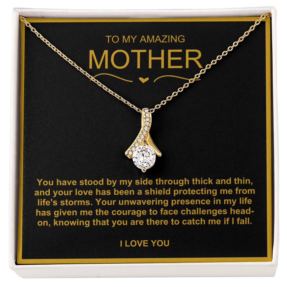 To My Amazing Mother Alluring Beauty Necklace