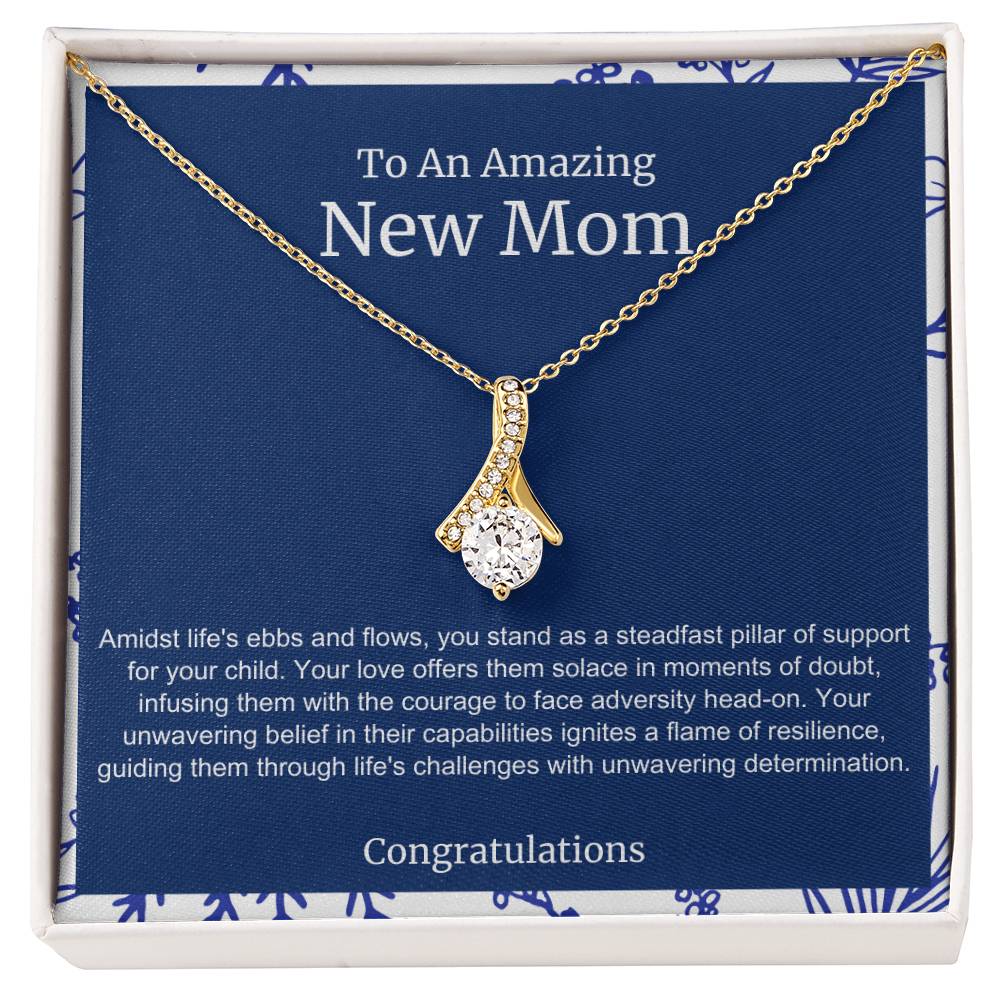 To An Amazing New Mom Alluring Beauty Necklace