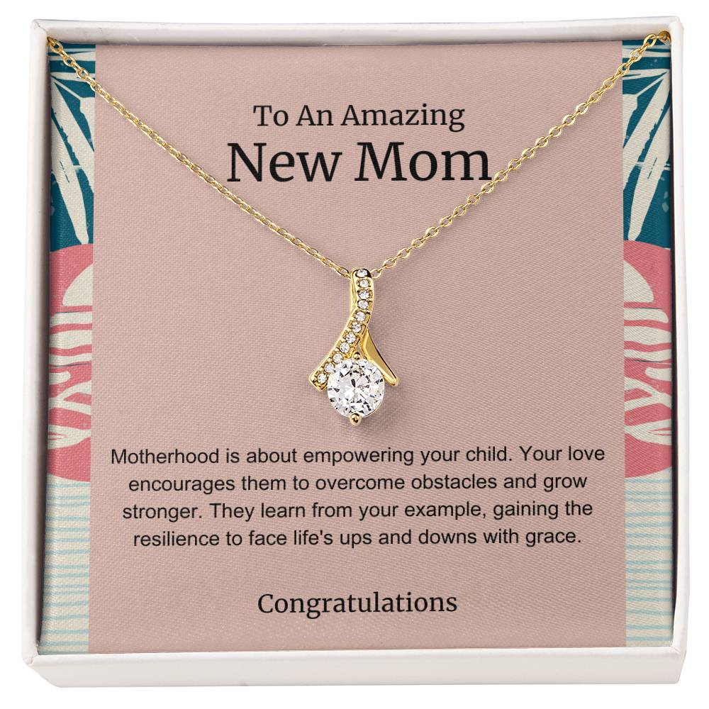 To An Amazing New Mom Alluring Beauty Necklace