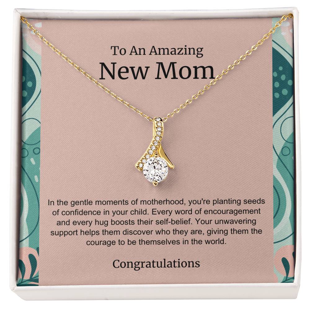 To An Amazing New Mom Alluring Beauty Necklace