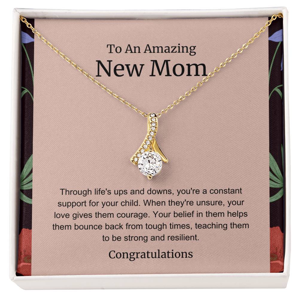 To An Amazing New Mom Alluring Beauty Necklace