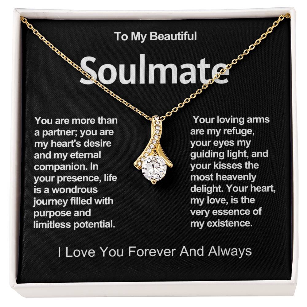 To My Beautiful Soulmate Alluring Beauty Necklace