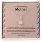 To My Amazing Mother Alluring Beauty Necklace