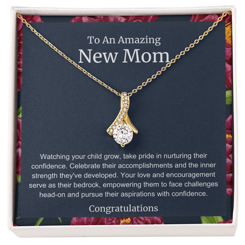 To An Amazing New Mom Alluring Beauty Necklace