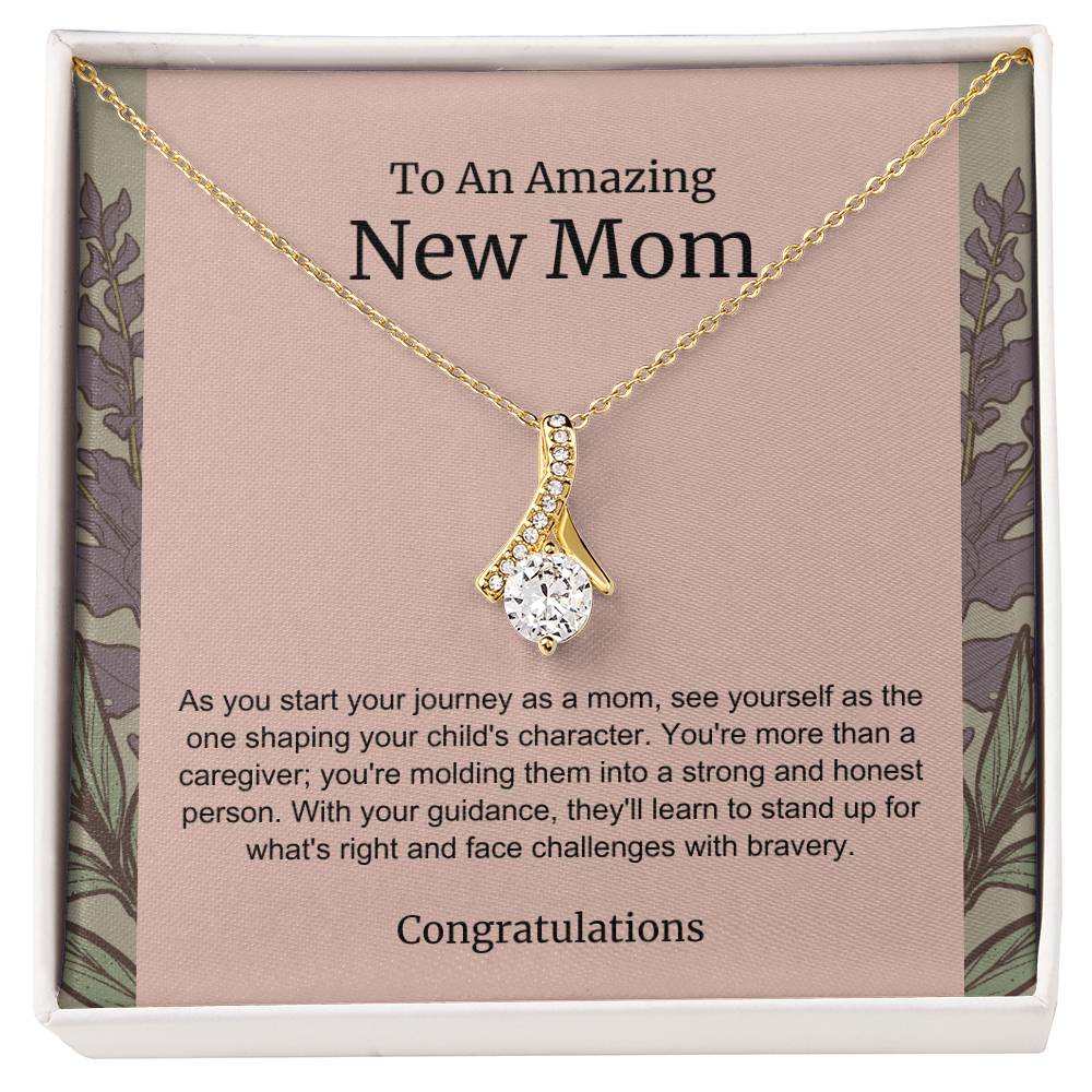 To An Amazing New Mom Alluring Beauty Necklace