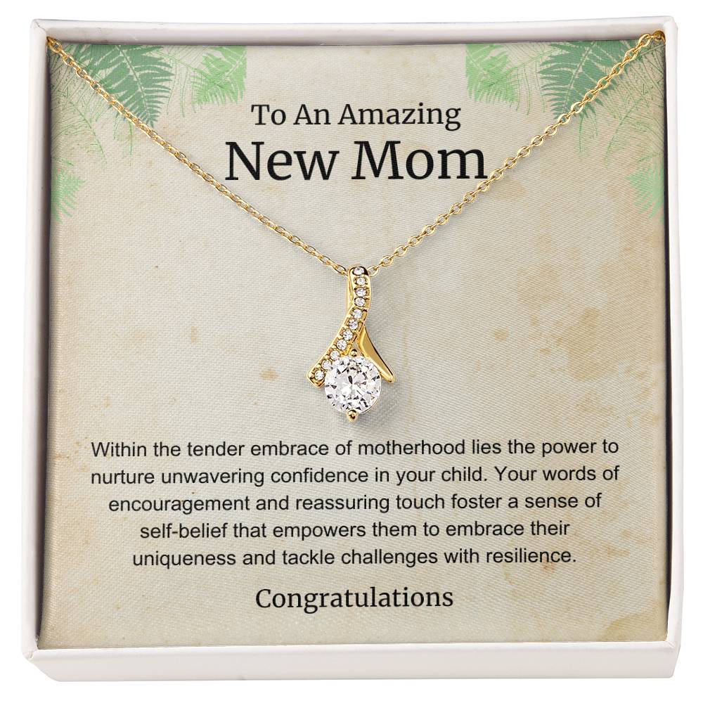 To An Amazing New Mom Alluring Beauty Necklace