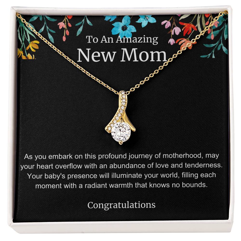 To An Amazing New Mom Alluring Beauty Necklace