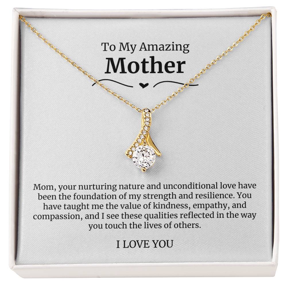 To My Amazing Mother Alluring Beauty Necklace