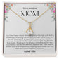 To My Amazing Mom Ribbon Shape Pendant Necklace