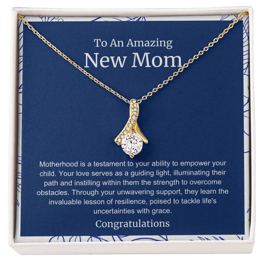 To An Amazing New Mom Alluring Beauty Necklace