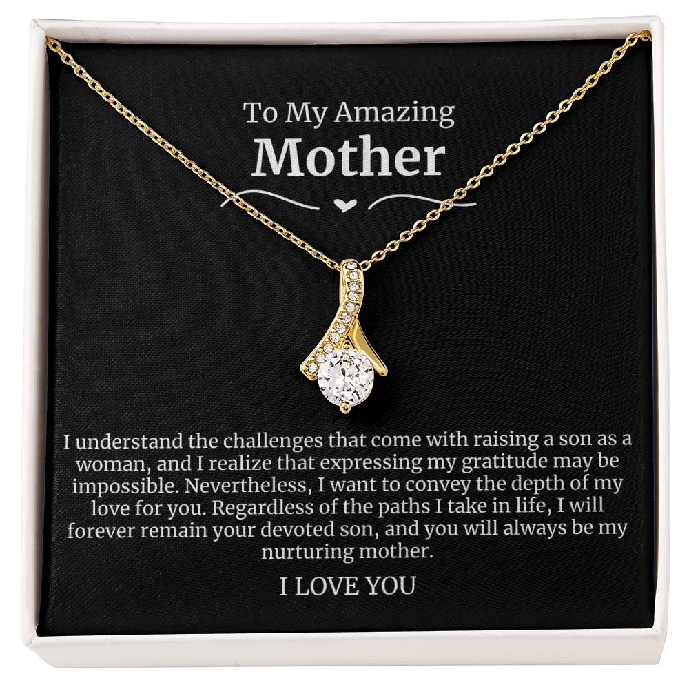 To My Amazing Mother Alluring Beauty Necklace