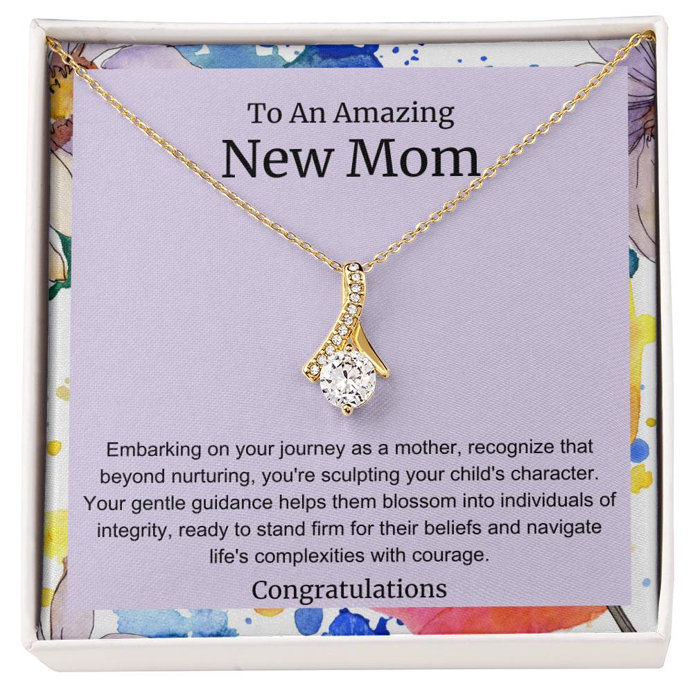 To An Amazing New Mom Alluring Beauty Necklace