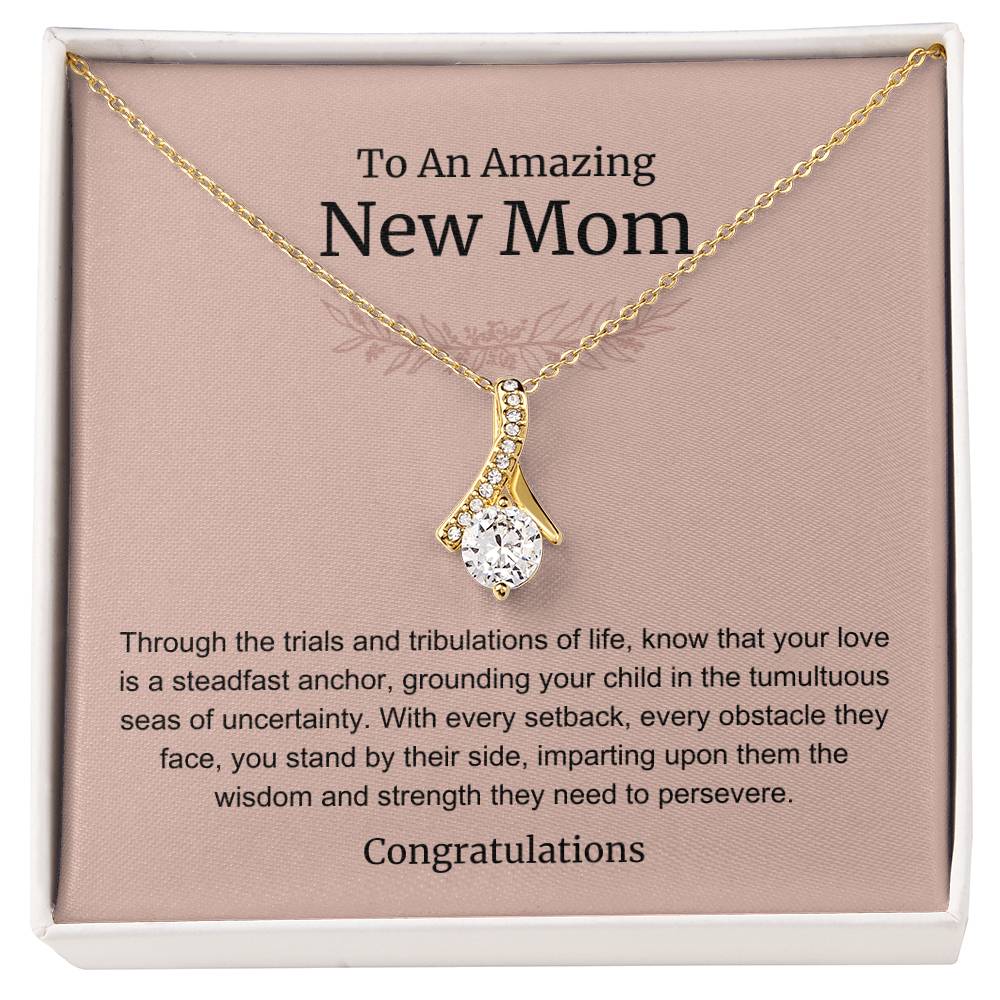 To An Amazing New Mom Alluring Beauty Necklace