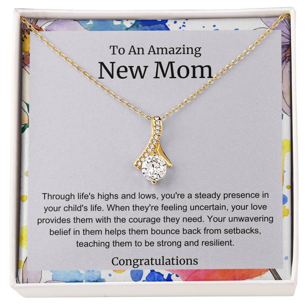 To An Amazing New Mom Alluring Beauty Necklace