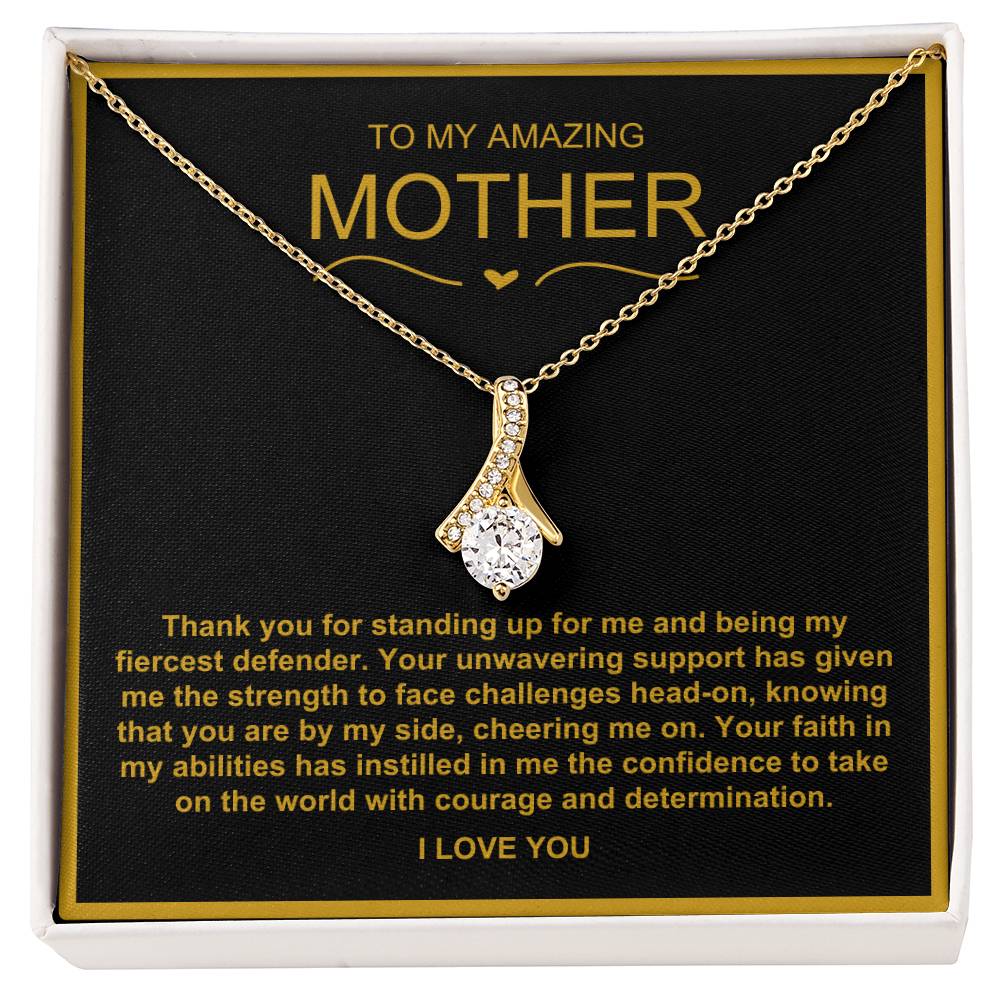 To My Amazing Mother Alluring Beauty Necklace