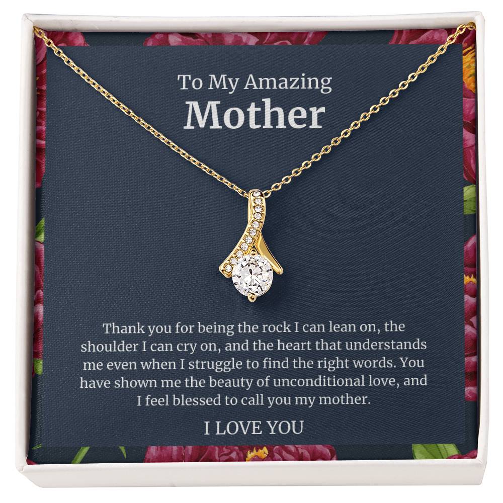 To My Amazing Mother Alluring Beauty Necklace