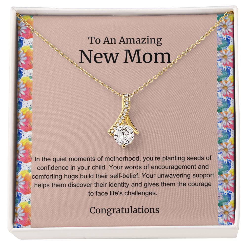 To An Amazing New Mom Alluring Beauty Necklace