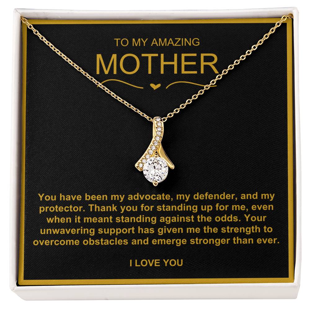 To My Amazing Mother Alluring Beauty Necklace