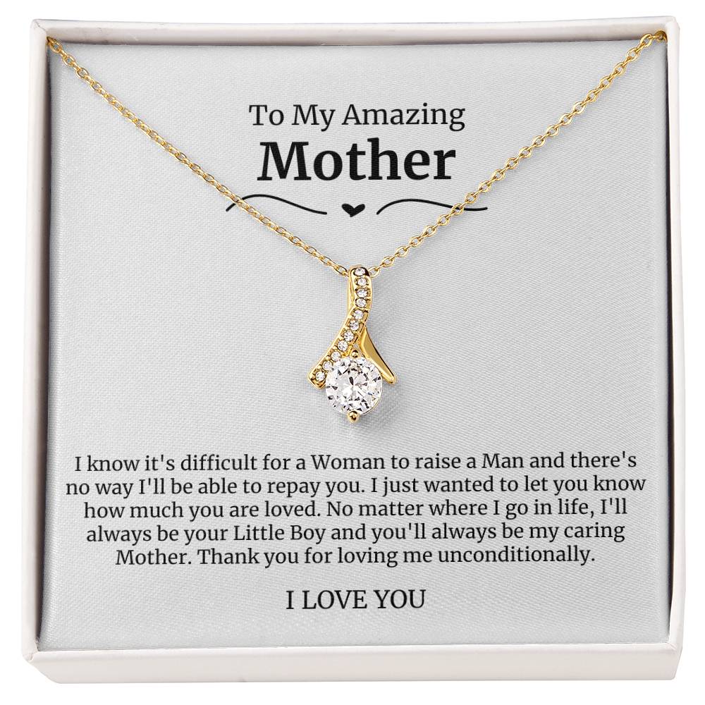 To My Amazing Mother Alluring Beauty Necklace