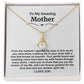 To My Amazing Mom Necklace- Mom You are the Anchor of My Life