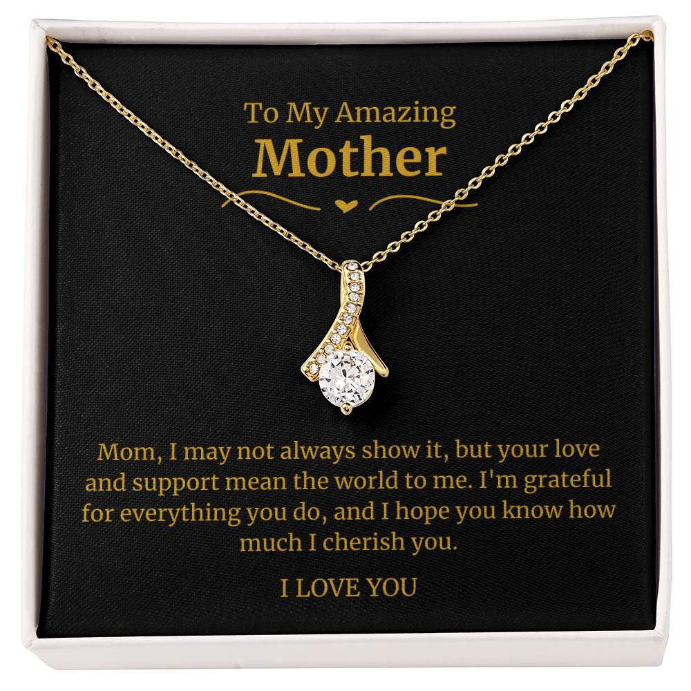 28 To My Amazing Mom Necklace