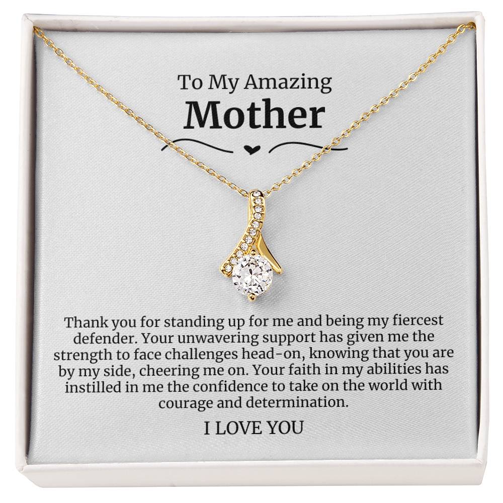 To My Amazing Mother Alluring Beauty Necklace