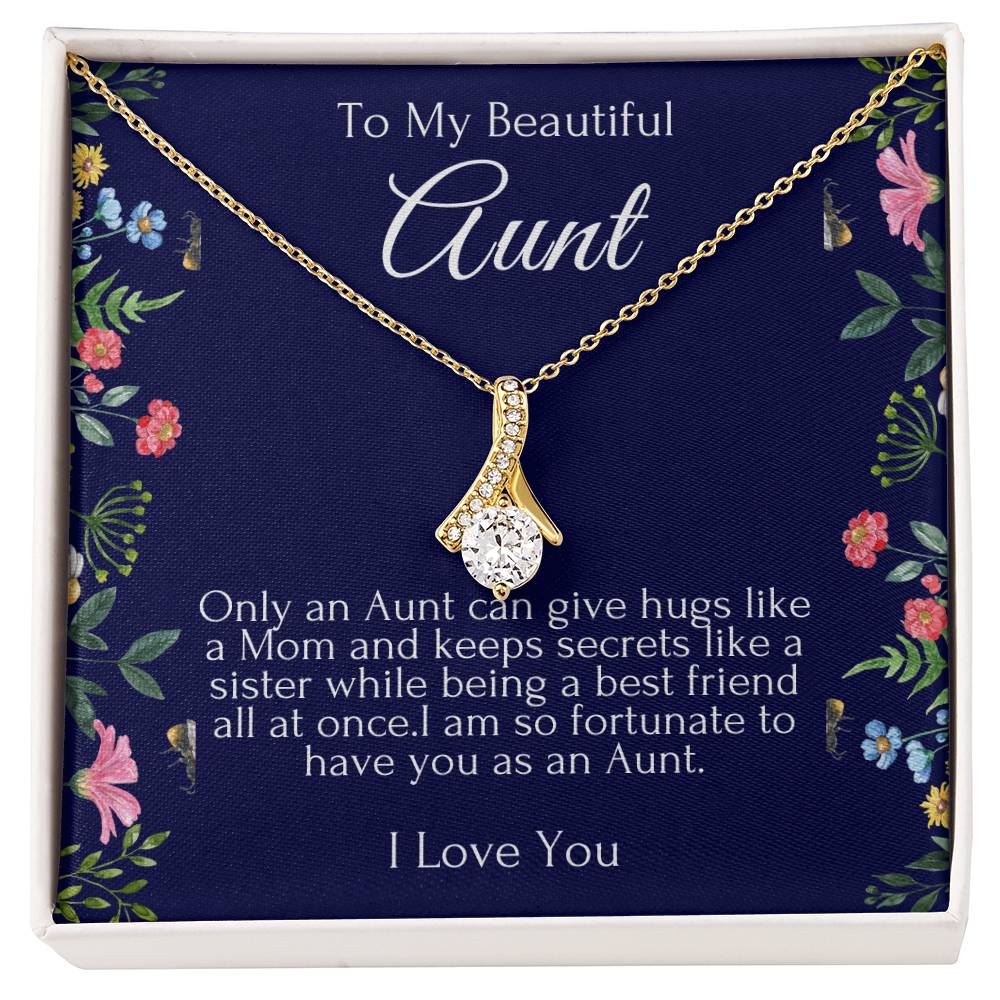 To My Beautiful Aunt Necklace