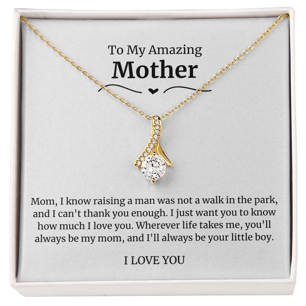 To My Amazing Mother Alluring Beauty Necklace