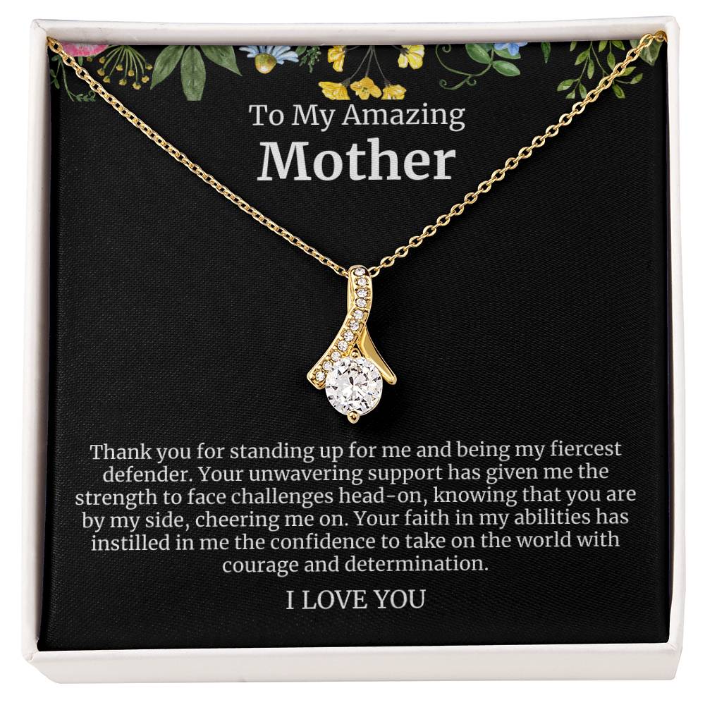 To My Amazing Mother Alluring Beauty Necklace
