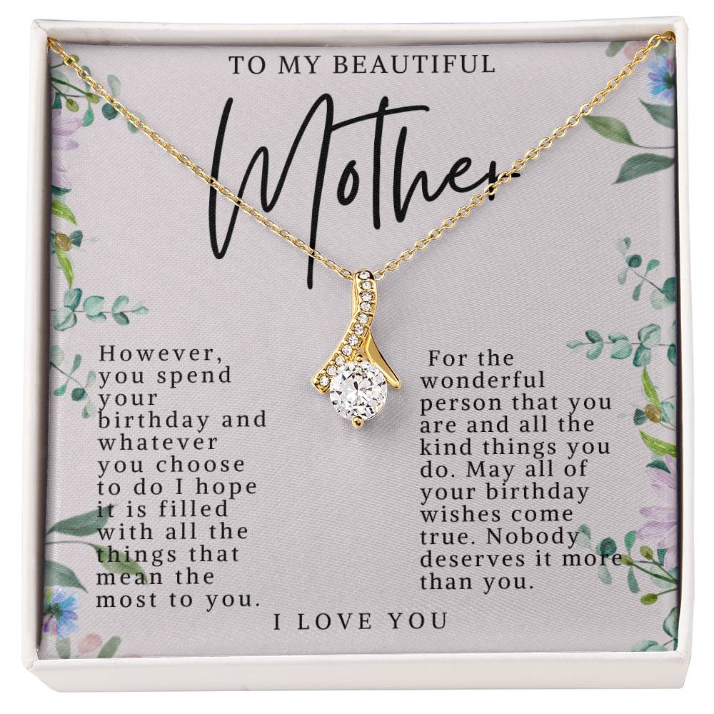 Mother Alluring Beauty Birthday Necklace