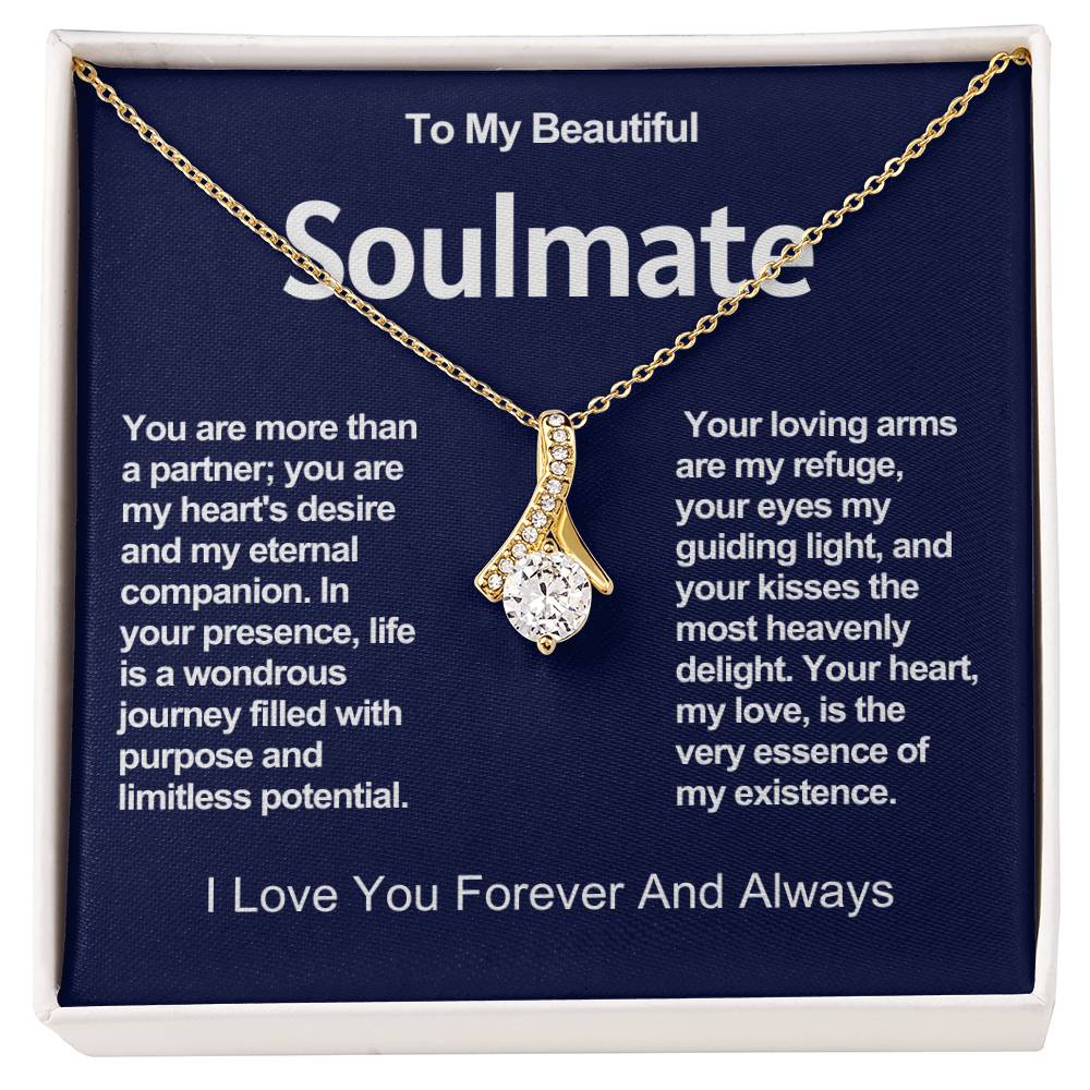 To My Beautiful Soulmate Alluring Beauty Necklace