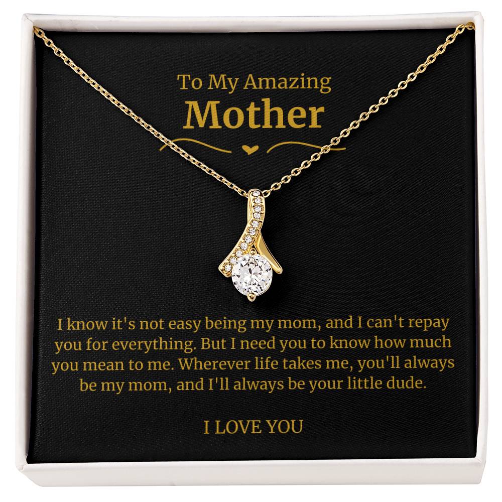 23 To My Amazing Mom Necklace-Wherever Life Takes Me You Will Always Be My Mom