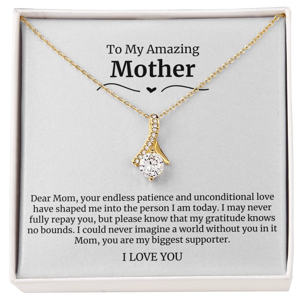 To My Amazing Mother Alluring Beauty Necklace