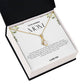 To My Amazing Mom Ribbon Shape Pendant Necklace