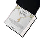 To My Amazing Mom Ribbon Shape Pendant Necklace
