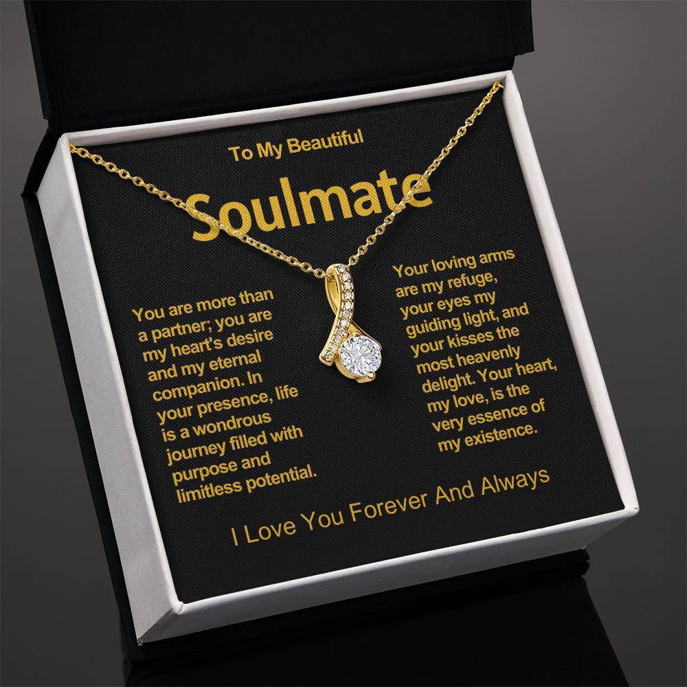 To My Beautiful Soulmate Alluring Beauty Necklace