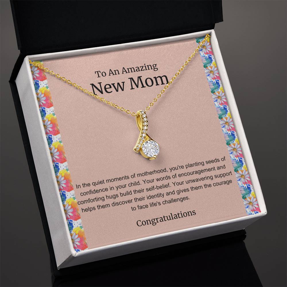 To An Amazing New Mom Alluring Beauty Necklace